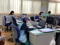 朝からエプロン姿で気合十分！