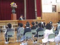 入学式(校長先生の話)